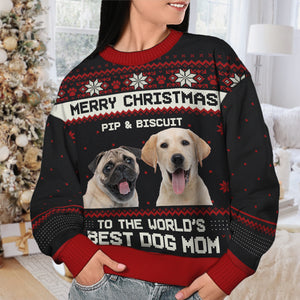 Joyeux Noël, mon animal sale ! Sweat-shirt de Noël unisexe personnalisé, en laine, imprimé intégral ! Télécharger une image, cadeau pour les amoureux des chiens et des animaux, cadeau de Noël