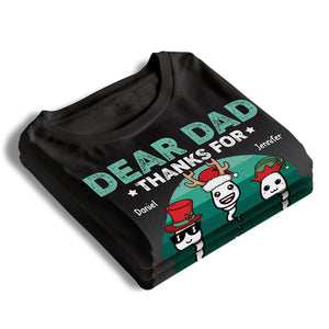 Merci papa d'avoir créé une légende - T-shirt, sweat à capuche et sweat-shirt unisexe personnalisé pour la famille - Cadeau de Noël pour papa