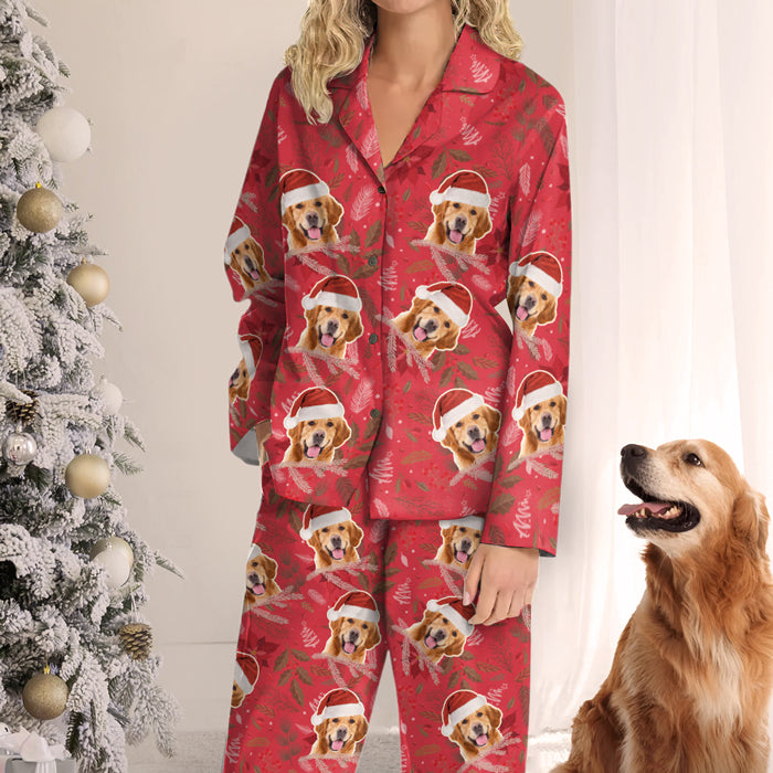 Joyeux Noël ! Pyjama personnalisé avec photo pour chien et chat ! Téléchargez une image, cadeau de Noël pour les propriétaires et les amoureux des animaux.