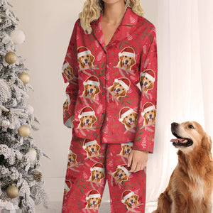 Joyeux Noël ! Pyjama personnalisé avec photo pour chien et chat ! Téléchargez une image, cadeau de Noël pour les propriétaires et les amoureux des animaux.