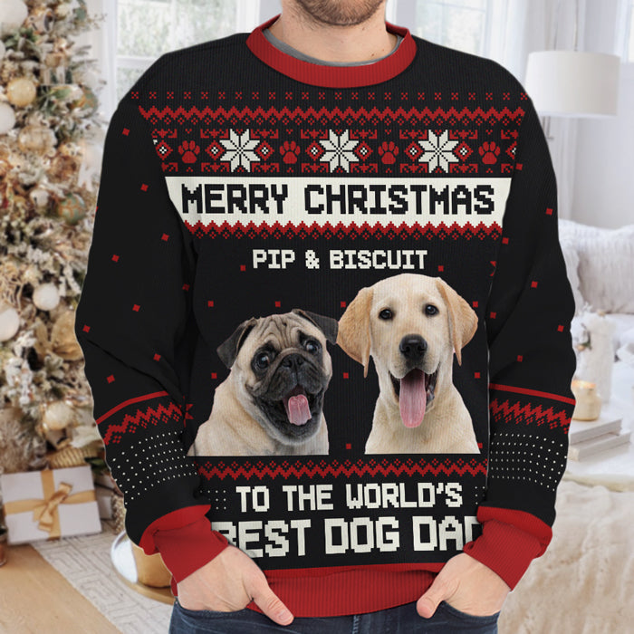 Joyeux Noël, mon animal sale ! Sweat-shirt de Noël unisexe personnalisé, en laine, imprimé intégral ! Télécharger une image, cadeau pour les amoureux des chiens et des animaux, cadeau de Noël
