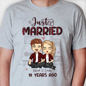 Nous nous sommes mariés il y a de nombreuses années - T-shirt unisexe personnalisé, sweat à capuche - Cadeau pour couples, mari et femme