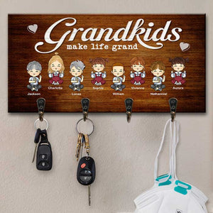 Les petits-enfants embellissent la vie - Porte-clés personnalisé, porte-clés - Cadeau pour couples, mari et femme