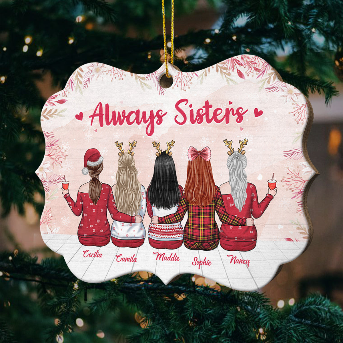 Being My Friends Is Really The Only Gift You Need - Personalized Shaped Ornament.