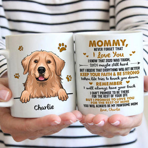 To Dog Mom Never Forget That I Love You - Personalized Mug.