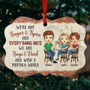 La gueule de bois est temporaire, les histoires d'ivrognes sont éternelles - Décoration personnalisée Bestie - En aluminium en forme de Benelux - Cadeau de Noël pour meilleures amies, meilleures amies, sœurs