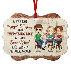 La gueule de bois est temporaire, les histoires d'ivrognes sont éternelles - Décoration personnalisée Bestie - En aluminium en forme de Benelux - Cadeau de Noël pour meilleures amies, meilleures amies, sœurs