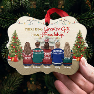 Brothers & Sisters By Heart - Personalized Custom Benelux Shaped Wood Christmas Ornament - Gift For Bestie, Best Friend, Sister, Birthday Gift For Bestie And Friend, Christmas Gift