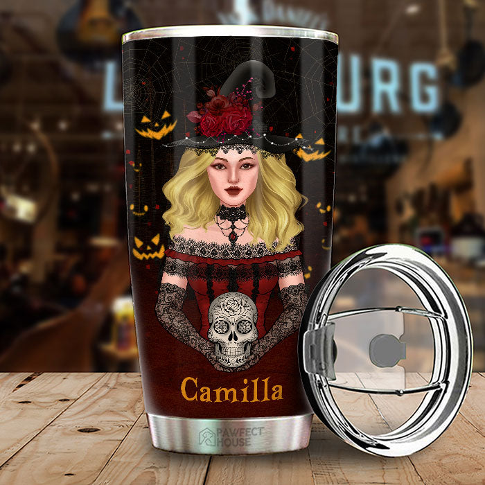 Buckle Up Buttercup You Just Flipped My Witch Switch - Personalized Tumbler - Gift For Yourself, Halloween Gift