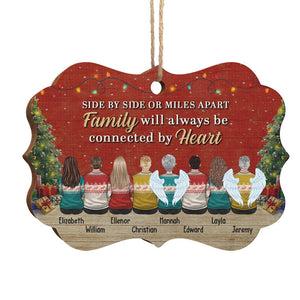 La famille sera toujours unie par le cœur - Décoration de Noël en bois personnalisée en forme de Benelux - Cadeau pour la famille, cadeau de Noël