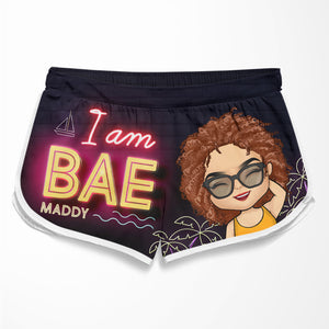 Return To Bae, I'm Bae - Personalized Couple Beach Shorts - Gift For Couples, Husband Wife