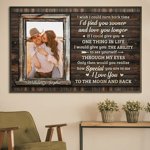 Only Then Would You Realize How Special You Are To Me - Upload Image, Gift For Couples - Personalized Horizontal Poster.
