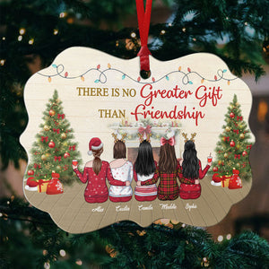 Pas sœurs de sang - Décoration de Noël personnalisée en bois/aluminium en forme de Benelux - Cadeau pour meilleure amie, meilleure amie, sœur, cadeau d'anniversaire pour meilleure amie et amie, cadeau de Noël