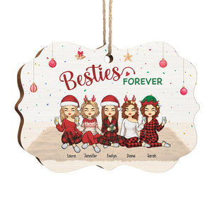 Meilleurs amis pour toujours, jeunes pour toujours - Décoration personnalisée Bestie - Bois en forme de Benelux - Cadeau de Noël pour meilleures amies, meilleures amies, sœurs