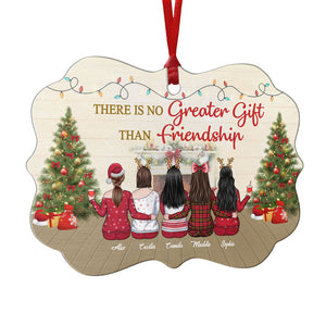 L'amitié est le plus beau des cadeaux - Décoration de Noël personnalisée en acrylique, bois et aluminium, en forme de Benelux - Cadeau pour meilleure amie, meilleure amie, sœur, cadeau d'anniversaire pour meilleure amie et amie, cadeau de Noël