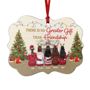 Pas sœurs de sang - Décoration de Noël personnalisée en bois/aluminium en forme de Benelux - Cadeau pour meilleure amie, meilleure amie, sœur, cadeau d'anniversaire pour meilleure amie et amie, cadeau de Noël