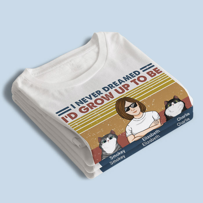 Super Cat Mom - T-shirt, sweat à capuche et sweat-shirt unisexe personnalisé avec chat - Cadeau pour propriétaires et amoureux des animaux