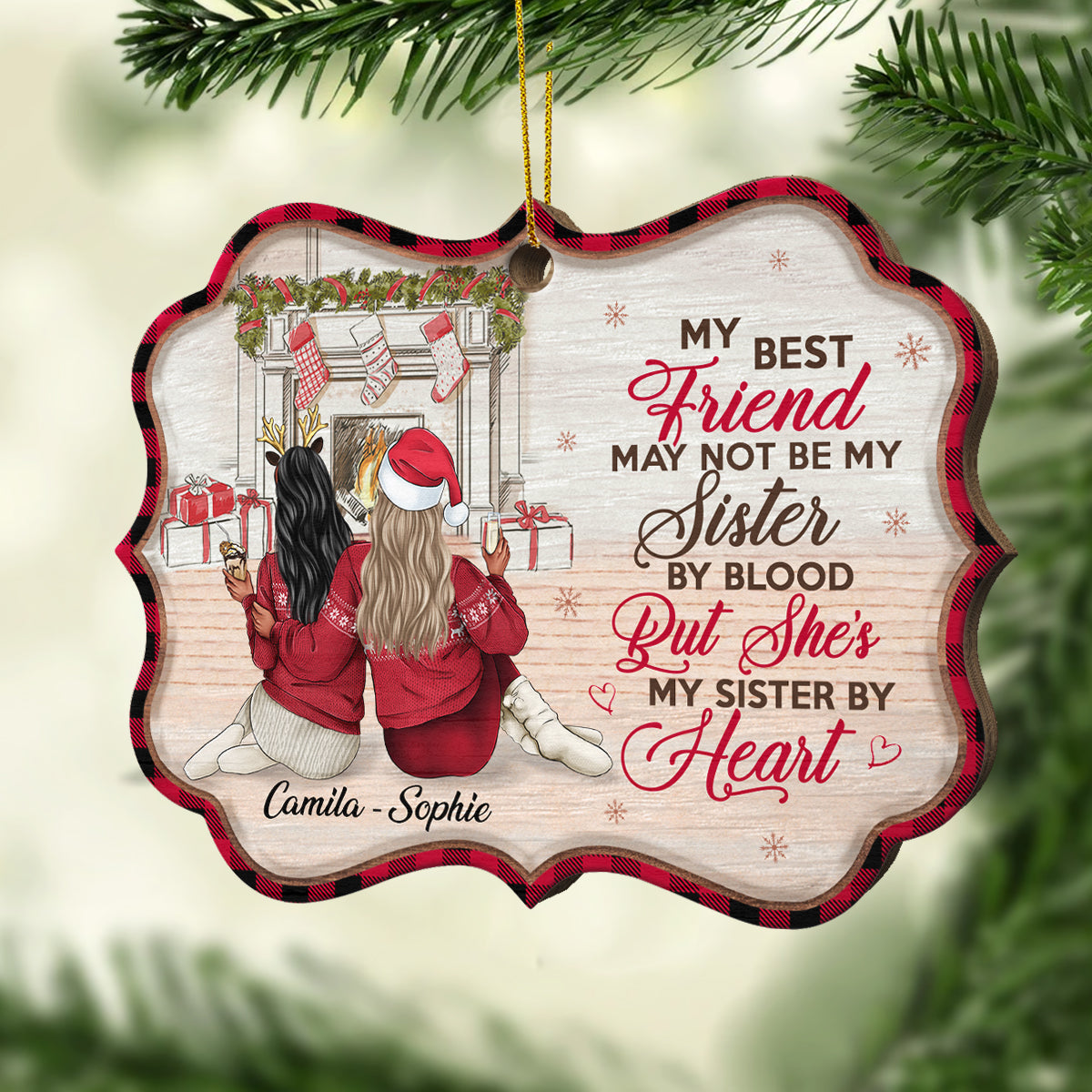 Always Better Together - Personalized Shaped Ornament.