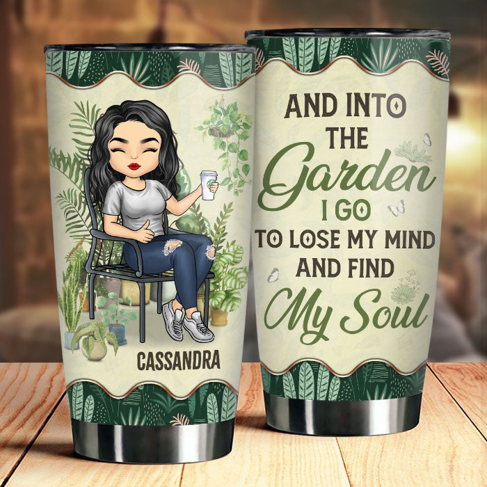 Perds la tête et retrouve mon âme - Gobelet personnalisé - Cadeau pour les amateurs de jardinage