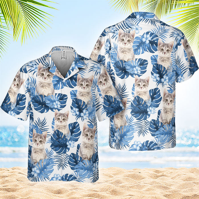 Été avec animal de compagnie - T-shirt hawaïen personnalisé - Télécharger une image, cadeau pour les amoureux des animaux