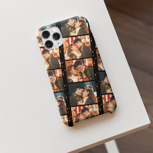 Enjoying Our Sweet Moments - Upload Image, Gift For Couples - Personalized Phone Case.