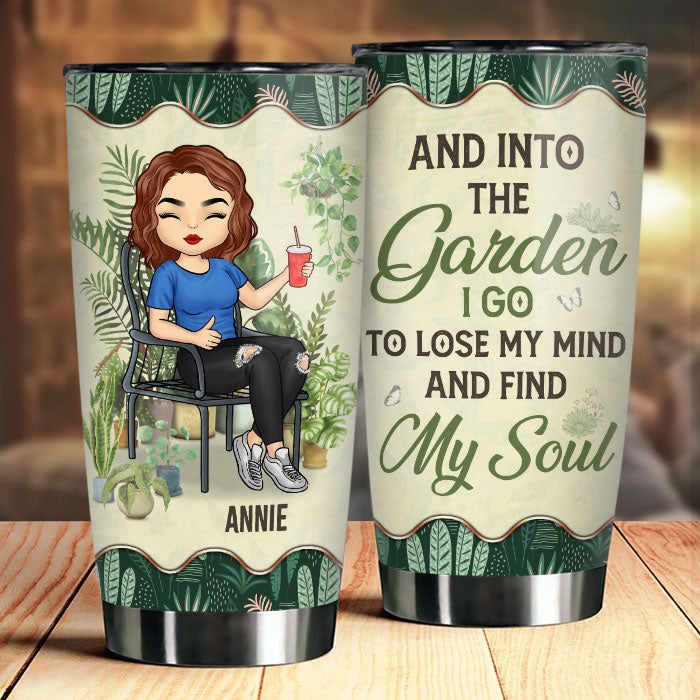 Perds la tête et retrouve mon âme - Gobelet personnalisé - Cadeau pour les amateurs de jardinage