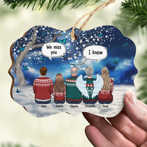 Tu nous manques - Ornement commémoratif personnalisé - Bois en forme de Benelux - Cadeau de condoléances, cadeau de Noël pour les membres de la famille