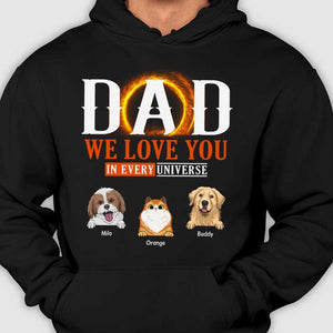 Nous t'aimons dans tous les univers - T-shirt et sweat à capuche unisexe personnalisé - Cadeau pour les amoureux des animaux