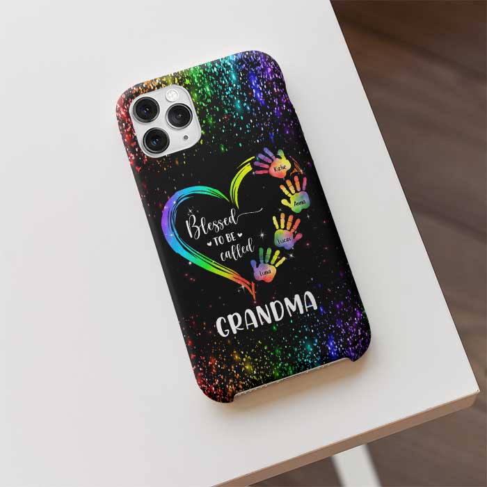 Heureux d'être appelé grand-mère - Cadeau pour maman, grand-mère - Coque de téléphone personnalisée