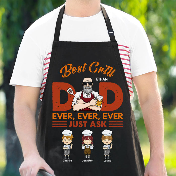 Le meilleur papa grill de tous les temps, demandez simplement - Cadeau pour papa - Tablier personnalisé