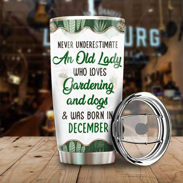 Jardinage et chiens - Gobelet personnalisé - Cadeau pour les amoureux du jardinage et des animaux