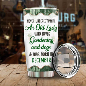 Jardinage et chiens - Gobelet personnalisé - Cadeau pour les amoureux du jardinage et des animaux