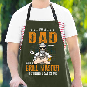 Je suis papa et maître du gril - Cadeau pour papa - Tablier personnalisé