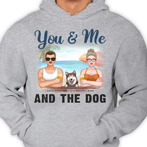 Toi, moi et les chiens - T-shirt unisexe personnalisé, sweat à capuche - Cadeau pour couple, mari et femme