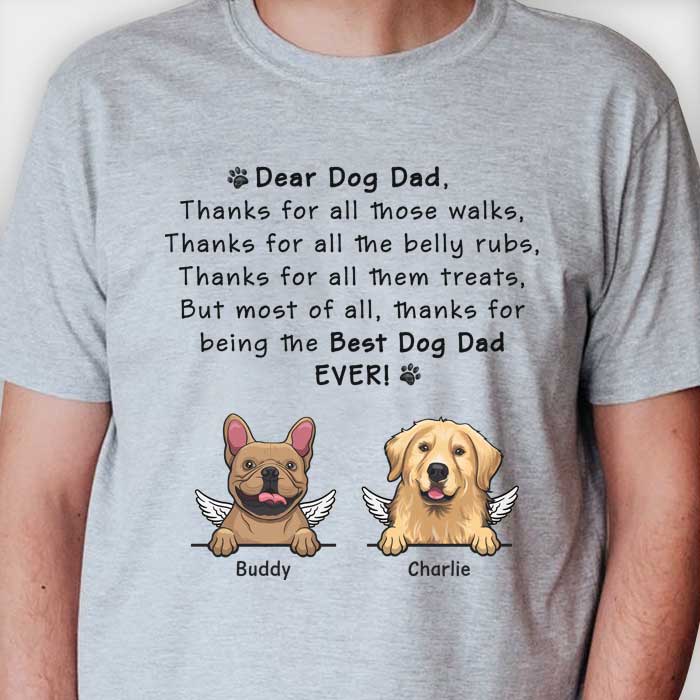 Thanks For Being The Best Dog Mom & Dog Dad - Gift For Dog Mom - Personalized Unisex T-shirt, Hoodie.