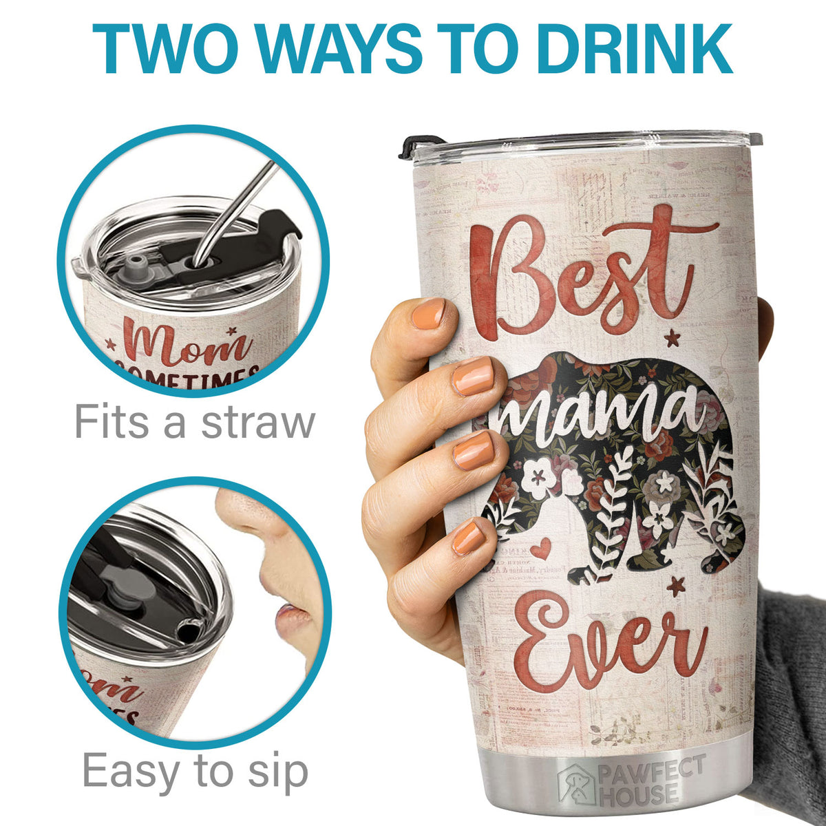 Parfois, on oublie qu'on est génial, alors voici un rappel - Tumbler - À ma mère, cadeau pour maman, cadeau de maman de la part de sa fille et de son fils, cadeau d'anniversaire pour maman