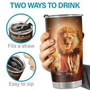 Je serai toujours là pour t'aimer et je serai toujours là pour te soutenir - Tumbler - À ma fille, cadeau pour fille, cadeau fille de papa, cadeau d'anniversaire pour fille