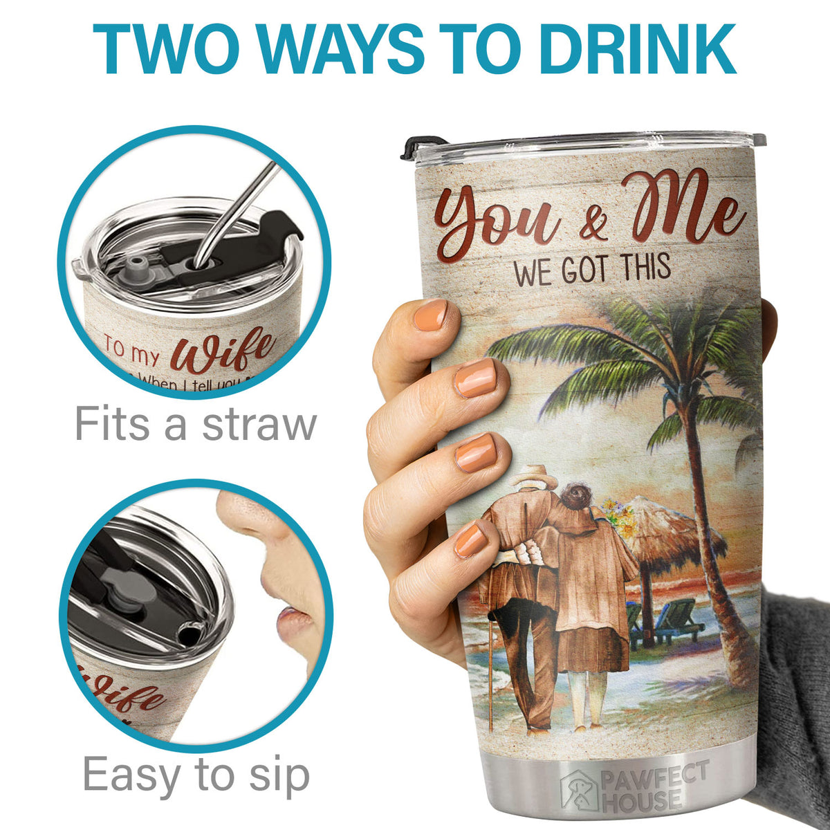To My Wife You Are The Best Thing That Ever Happened To Me - Tumbler - To My Wife, Gift For Wife, Anniversary, Engagement, Wedding, Marriage Gift