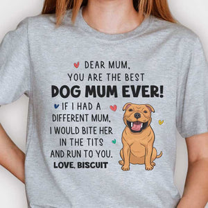 Thank You For Being My Mum - Mother's Day Gifts, Gift For Dog Mum, Personalized Unisex T-shirt, Hoodie.