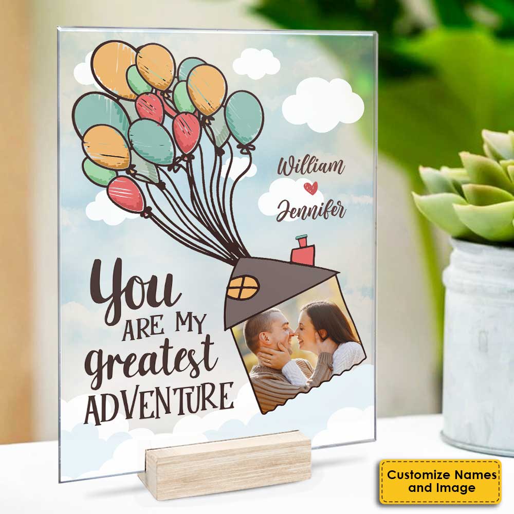 Ma plus grande aventure - Télécharger une image, cadeau pour couple, mari et femme, plaque acrylique personnalisée
