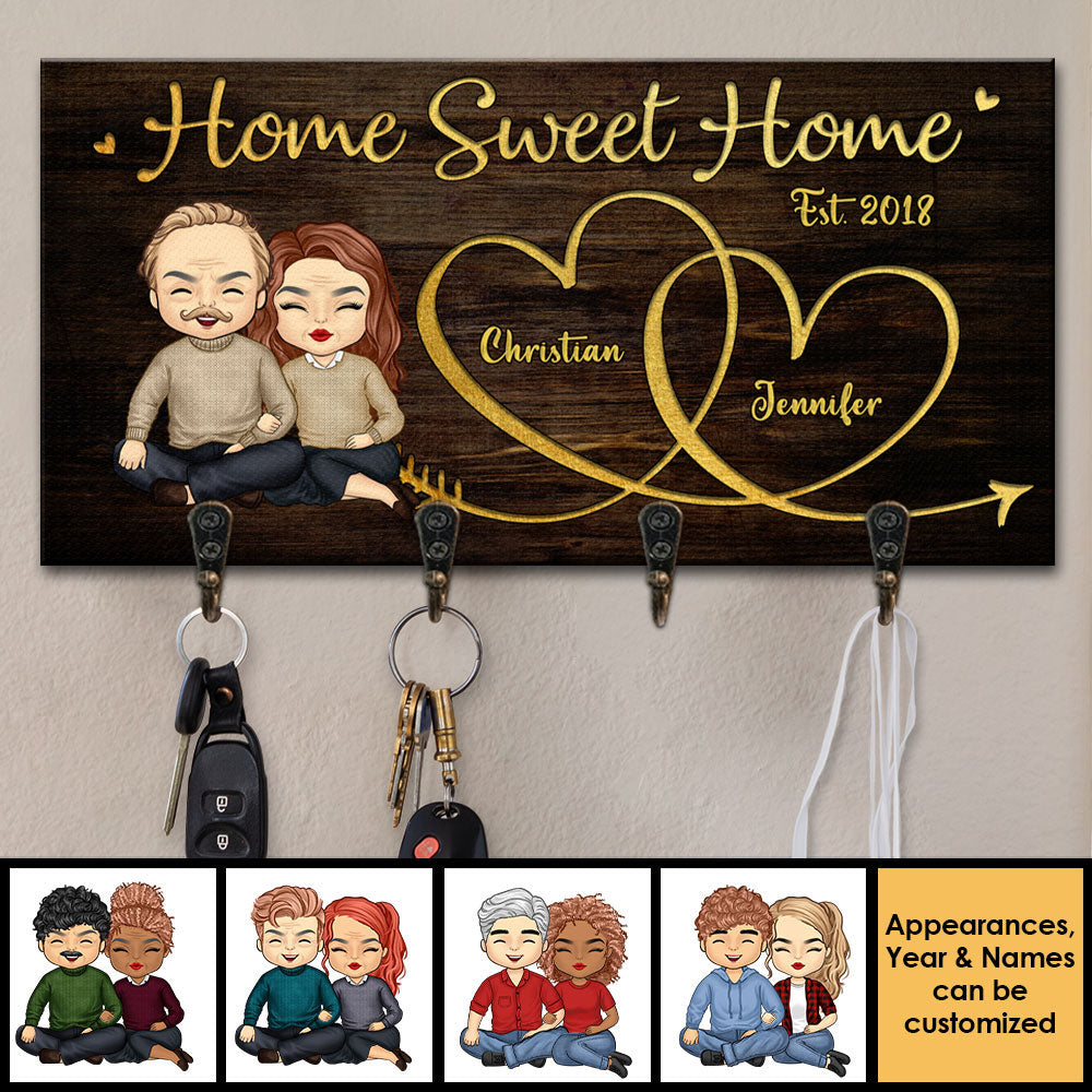 Nous aimons notre maison - Porte-clés personnalisé, porte-clés - Cadeaux d'anniversaire, cadeau pour couples, mari et femme