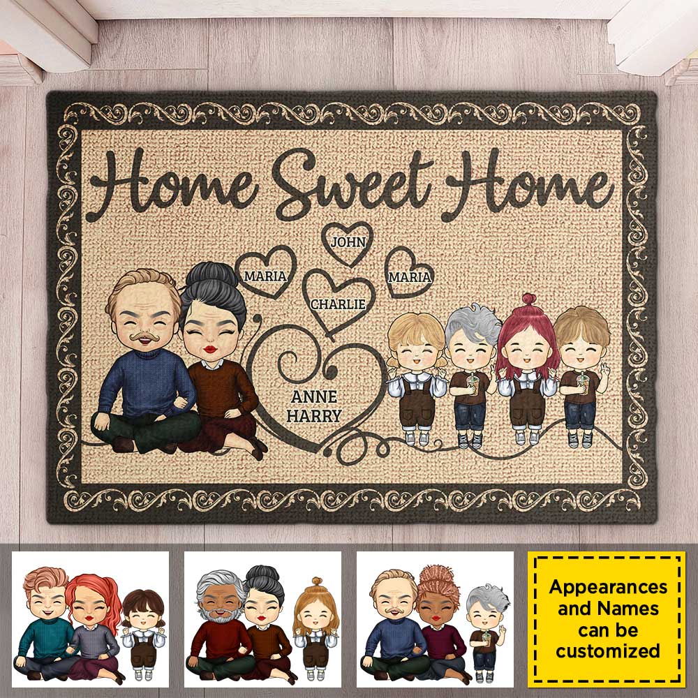 Il n'y a pas de meilleur endroit que la maison - Tapis décoratif personnalisé - Cadeaux d'anniversaire, cadeau pour couples, mari et femme