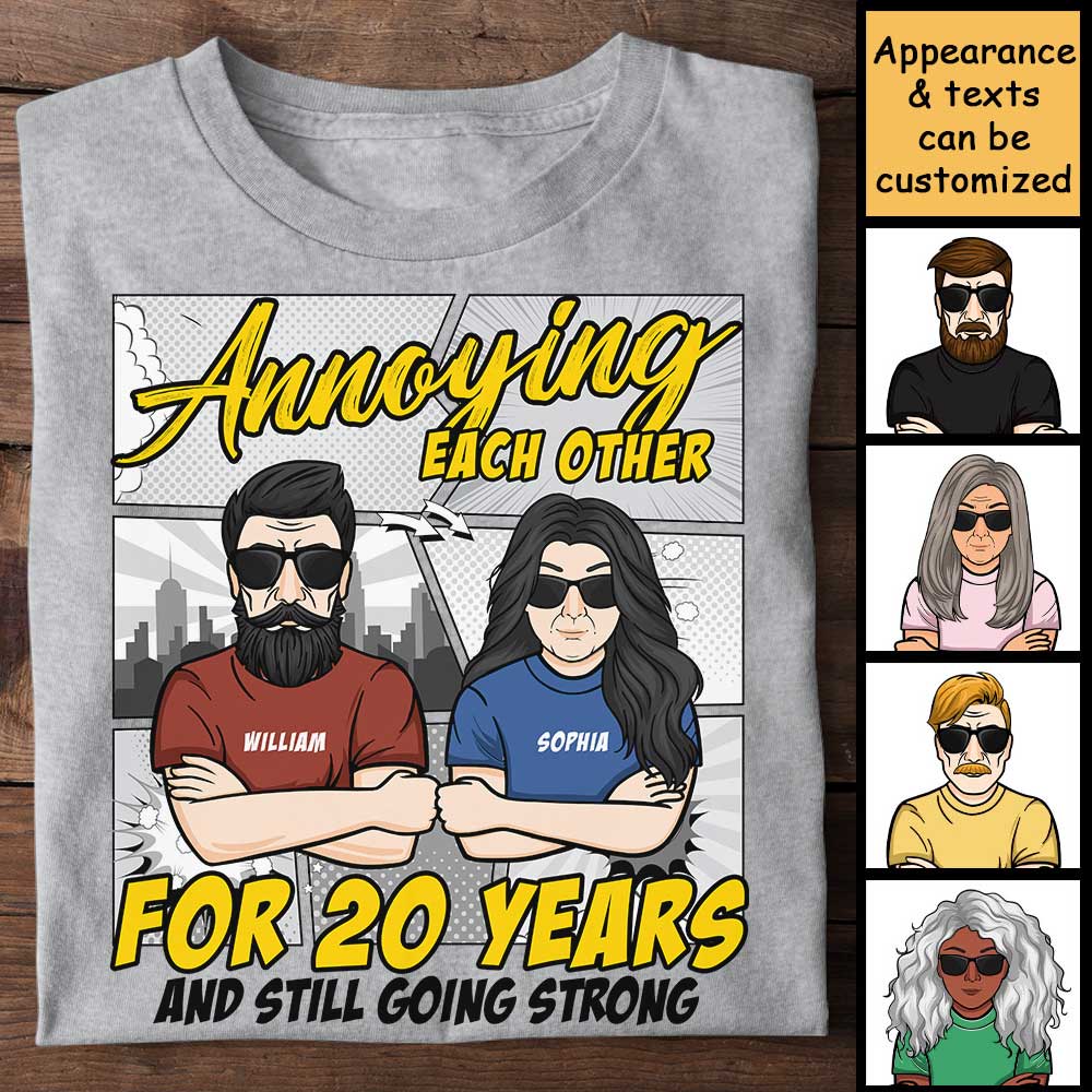 T-shirt unisexe personnalisé « Anniversaire ennuyeux » - Cadeau pour couple, mari et femme