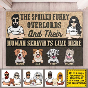 Les Seigneurs Furieux Gâtés - Tapis Décoratif Personnalisé - Cadeau Pour Les Amoureux Des Animaux