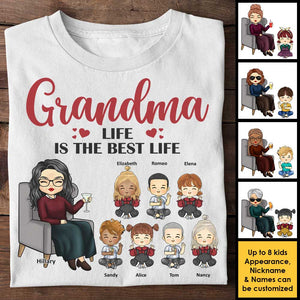 La vie de grand-mère est la meilleure vie - Cadeau pour maman, grand-mère - T-shirt unisexe personnalisé, sweat à capuche