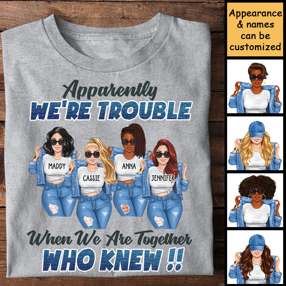 Nous sommes ensemble - T-shirt unisexe personnalisé - Cadeau pour meilleure amie