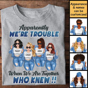 Nous sommes ensemble - T-shirt unisexe personnalisé - Cadeau pour meilleure amie