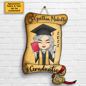 Félicitations pour votre diplôme 2022 - Panneau en bois personnalisé - Cadeau de remise de diplôme