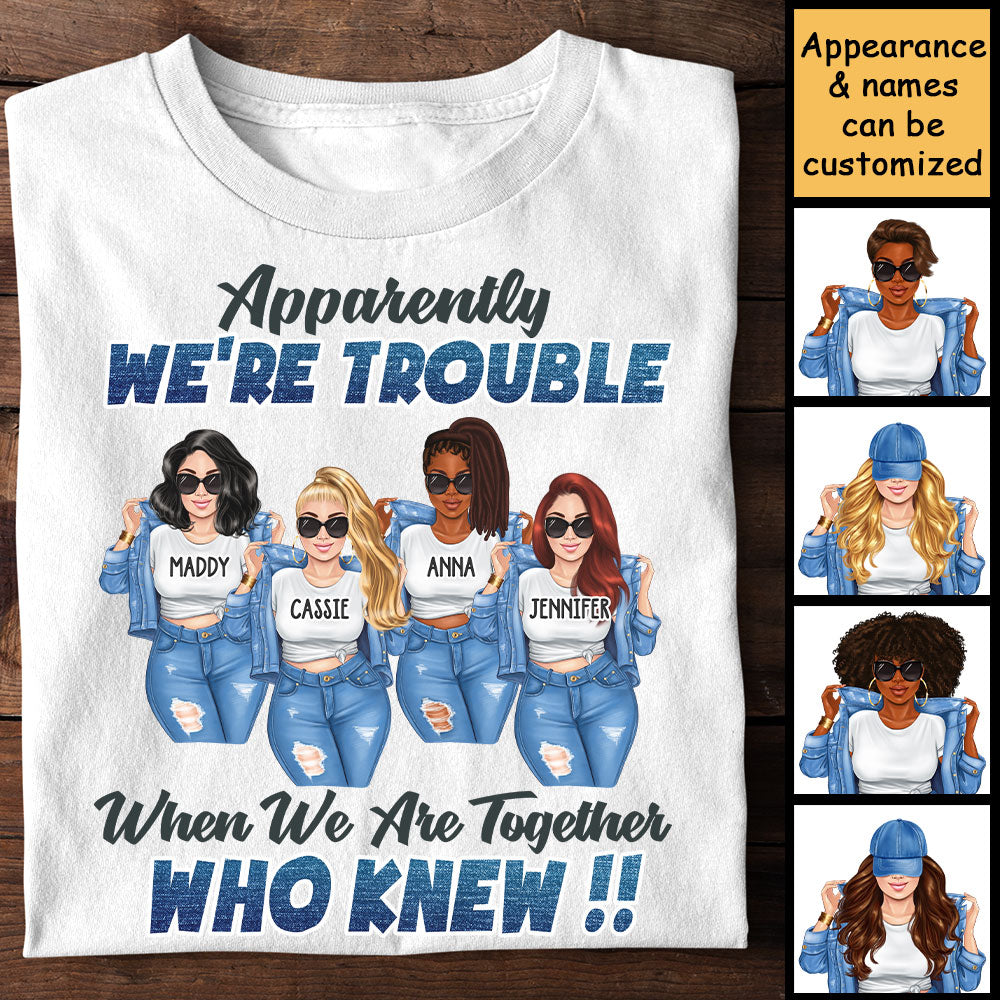Nous sommes ensemble - T-shirt unisexe personnalisé - Cadeau pour meilleure amie