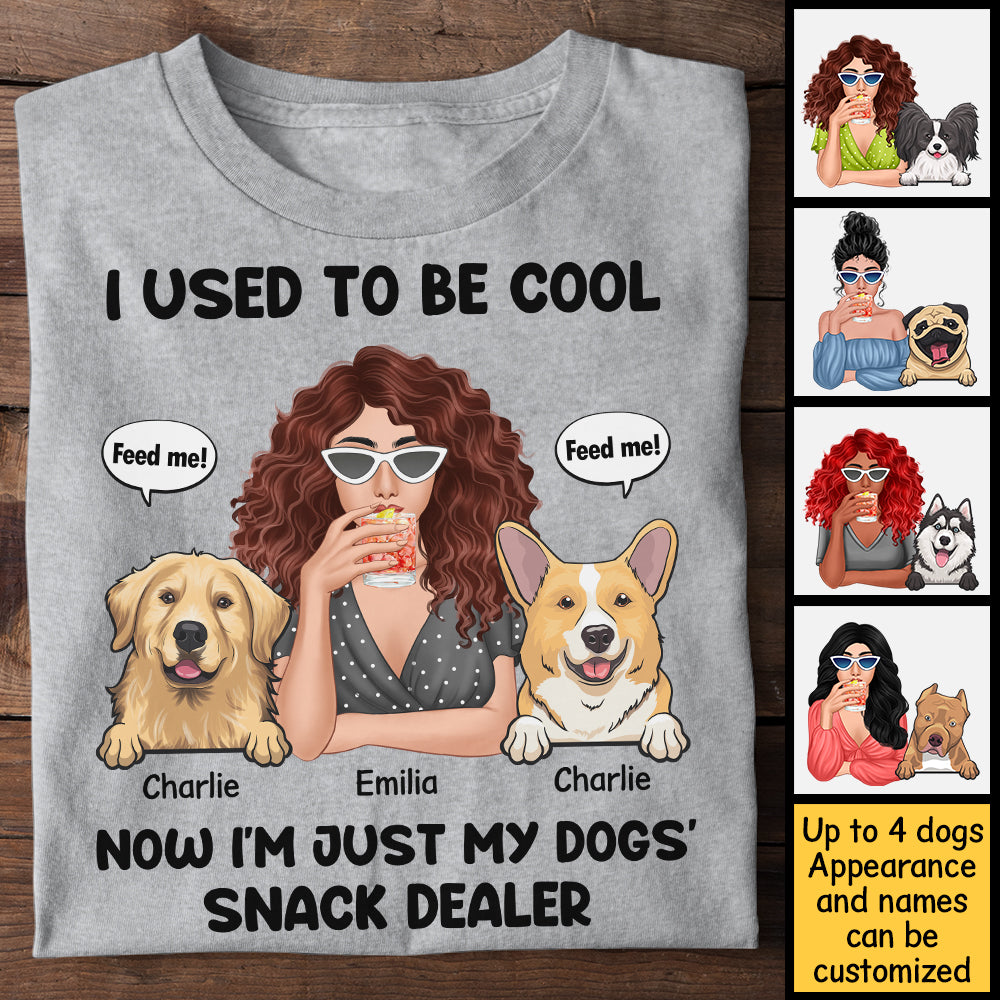 I Used To Be Cool Snack Dealer Dog - Gift For Dog Mom, Personalized Unisex T-shirt, Hoodie.